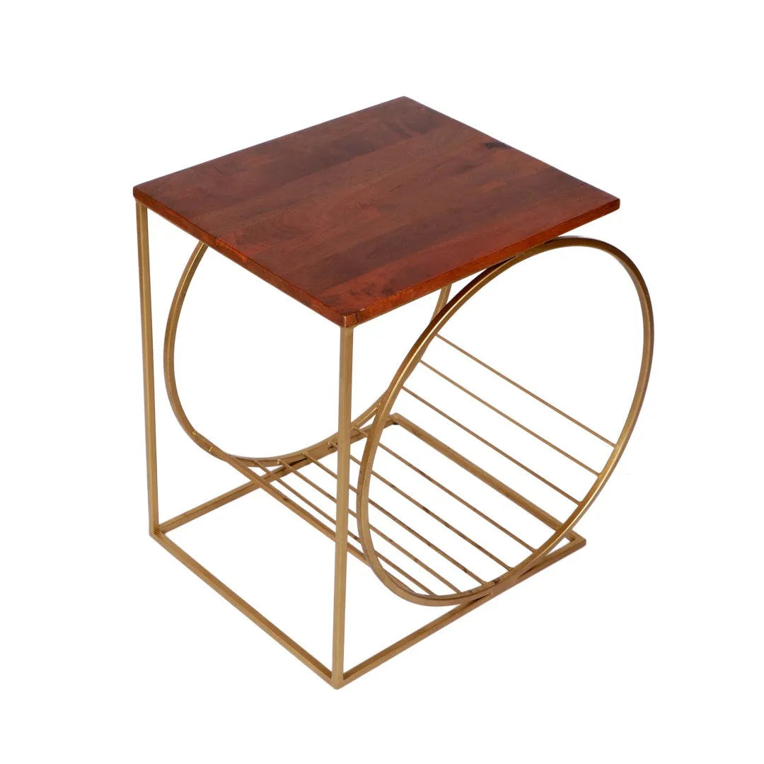 Running Wheel Accent Table