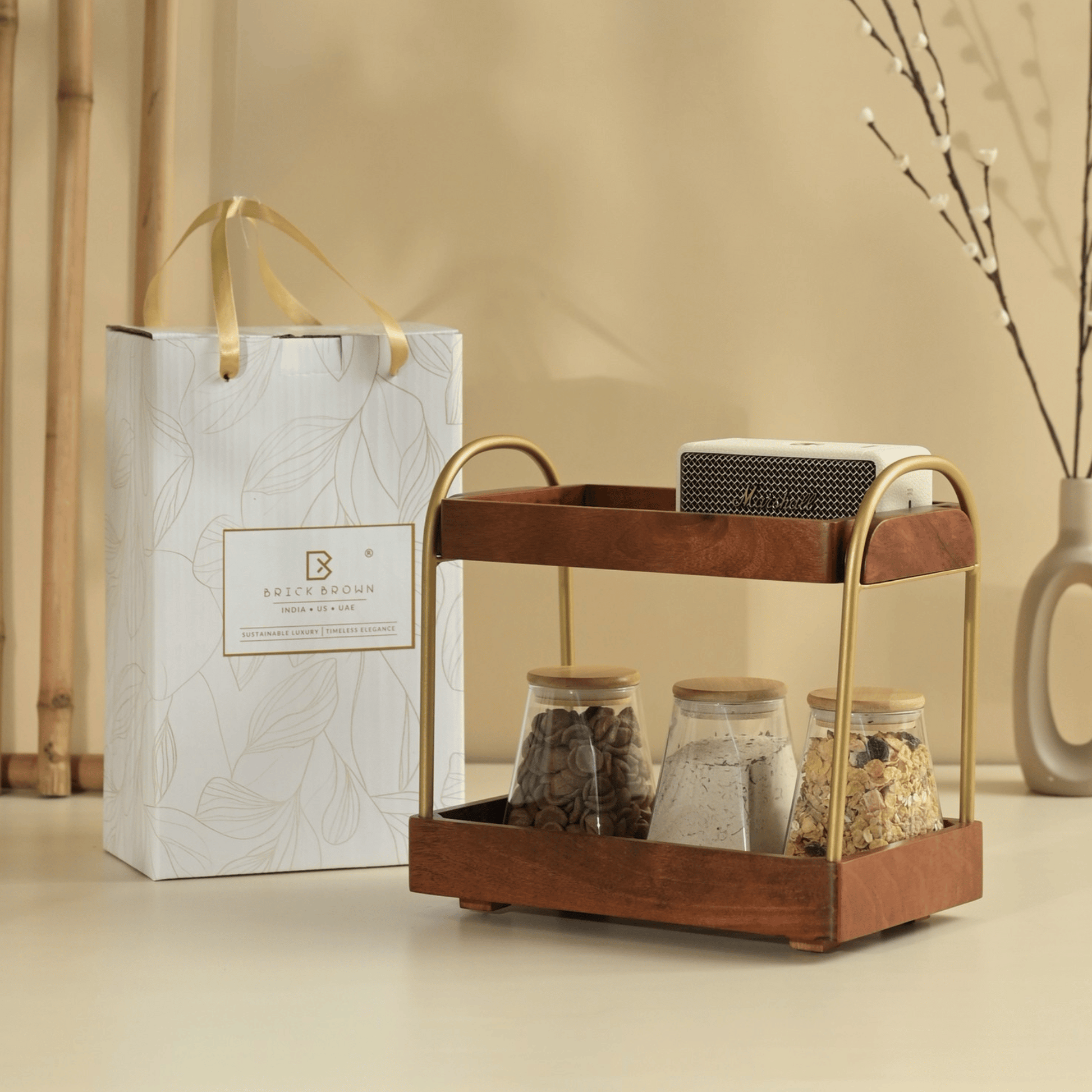 CasaDuo Organizer from Mahogany Collection