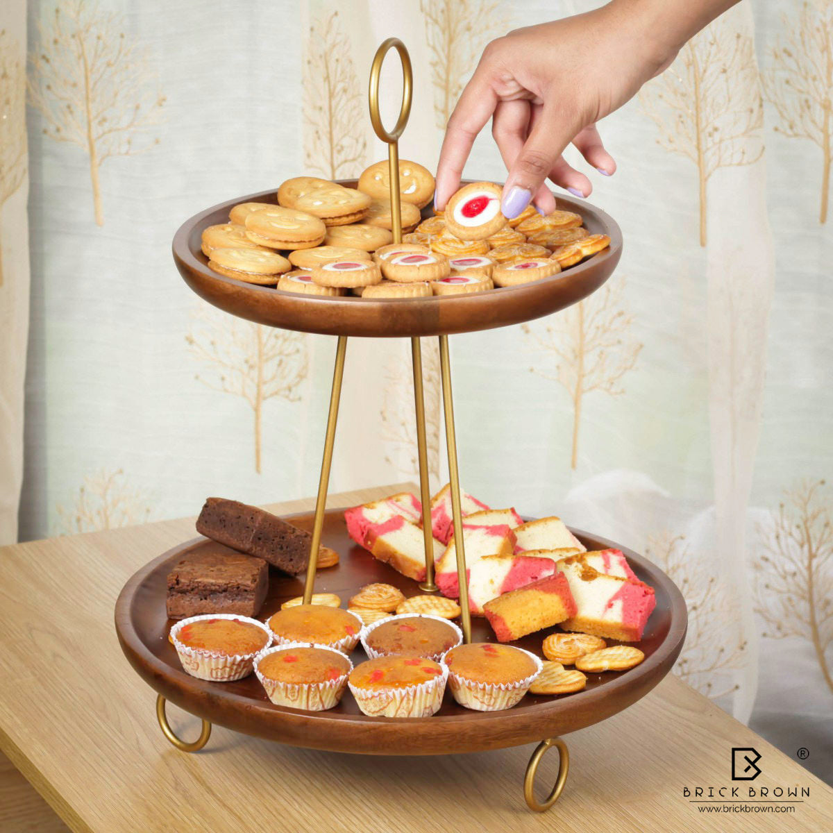 Twin Tier Cake Stand from Aakriti Ahuja Collection