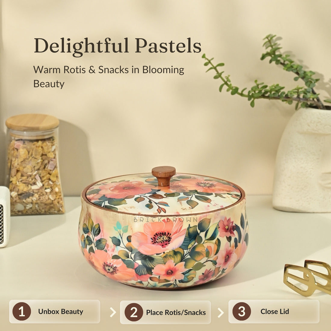 Pastel Flora Roti Box