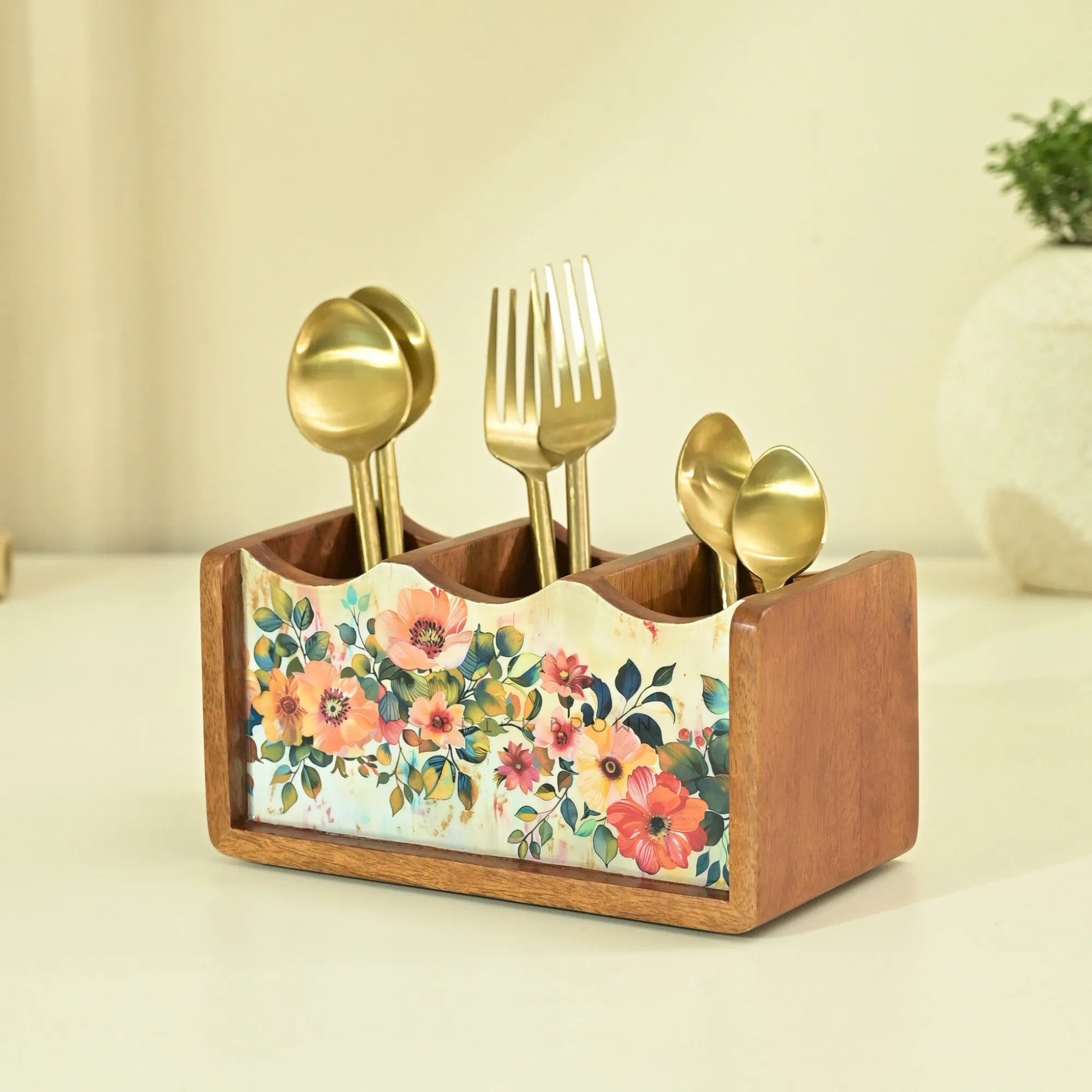 Pastel Flora Cutlery Holder