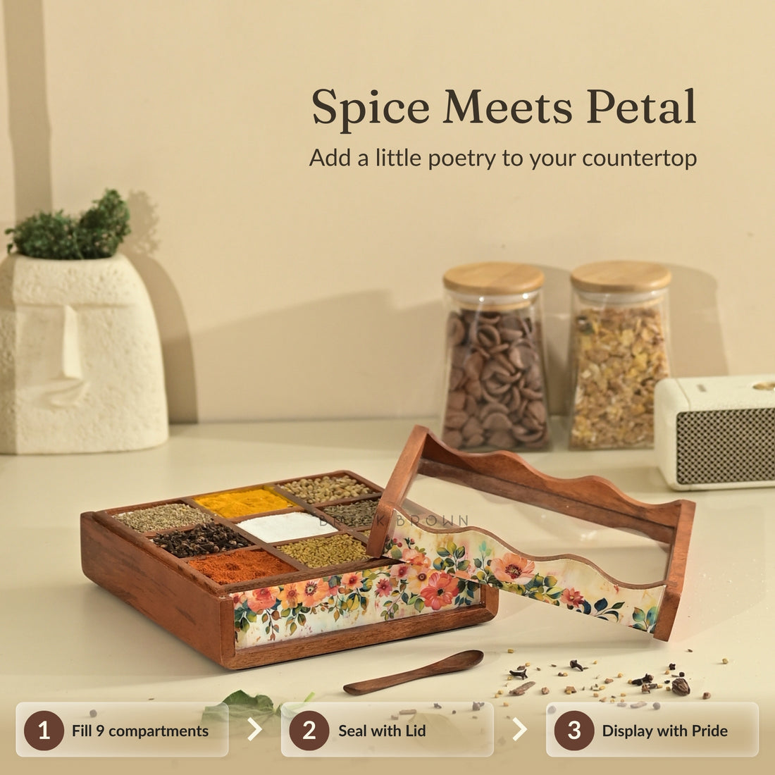 Pastel Flora Nava Masala Box