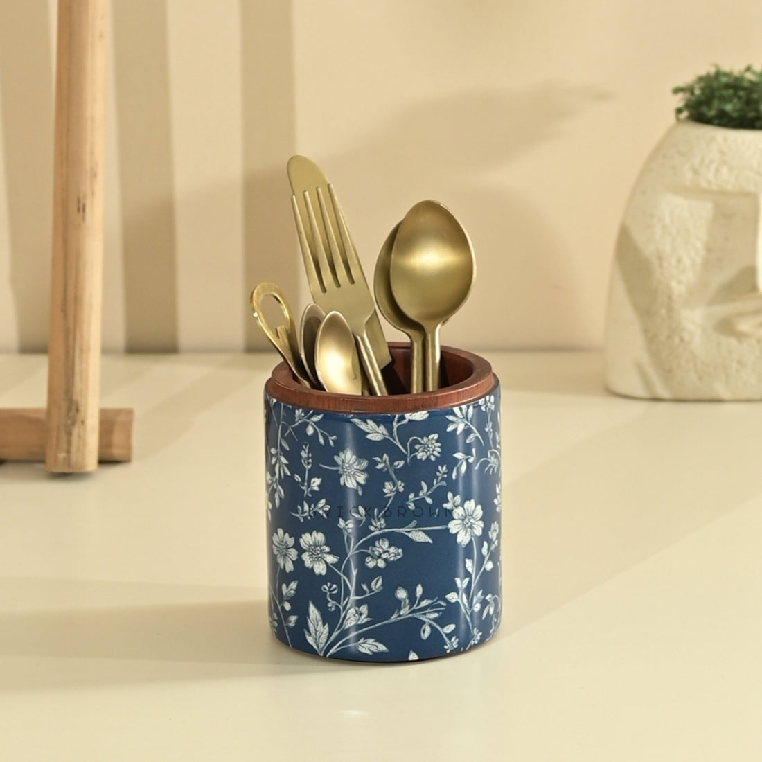 Indigo Cutlery Holder