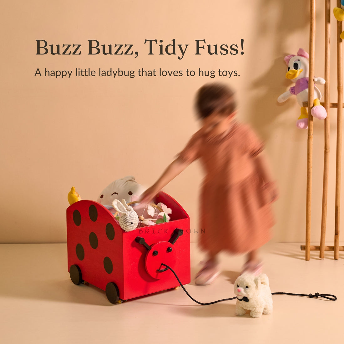 Ladybug Toy Cart