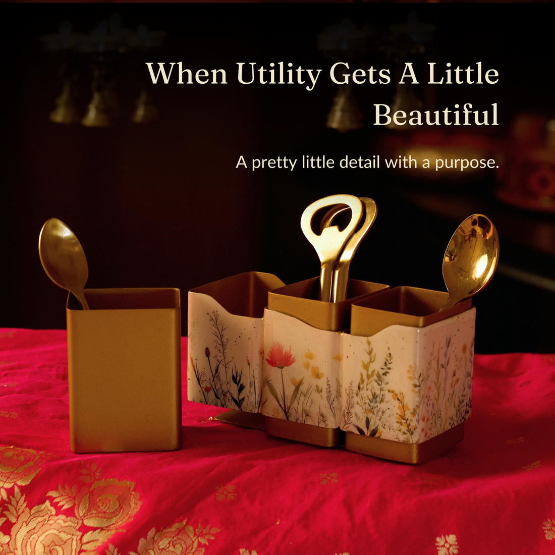 Triflora Cutlery Holder