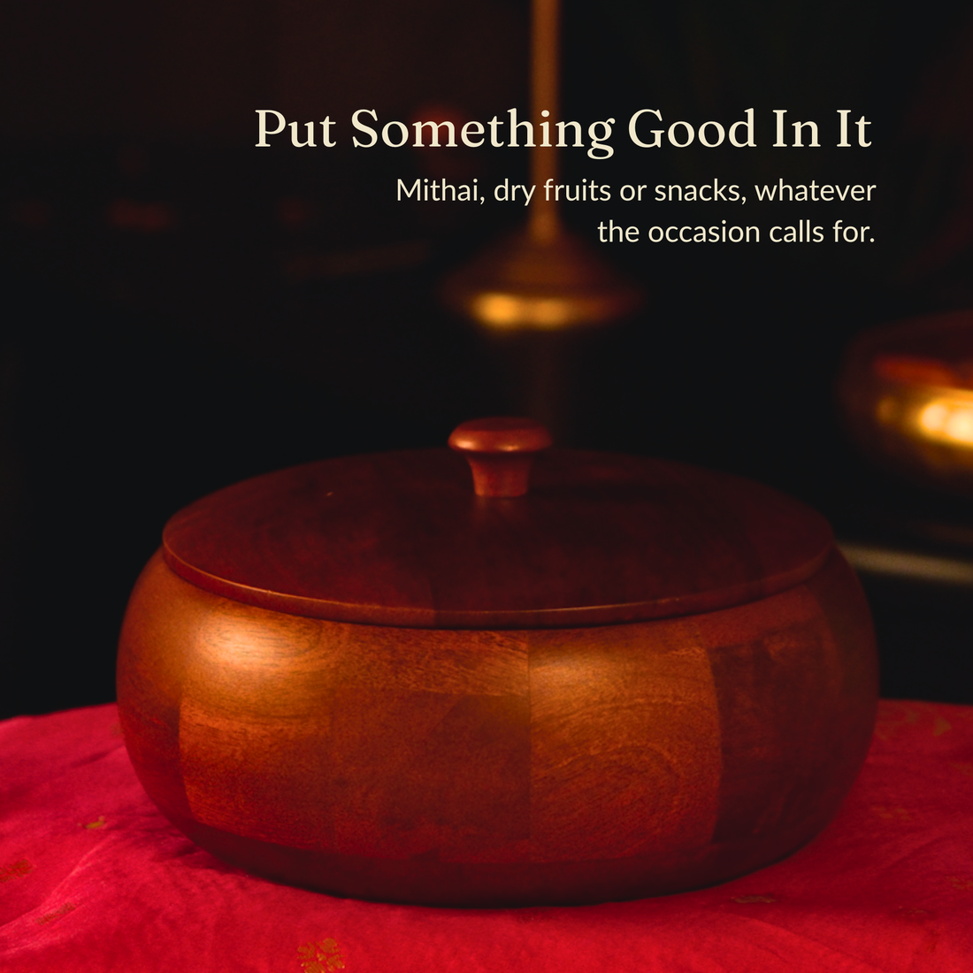 Roti Box from Mahogany Collection (Small)