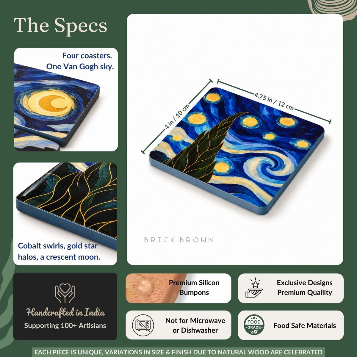 Swirl Coaster (Set of 4)