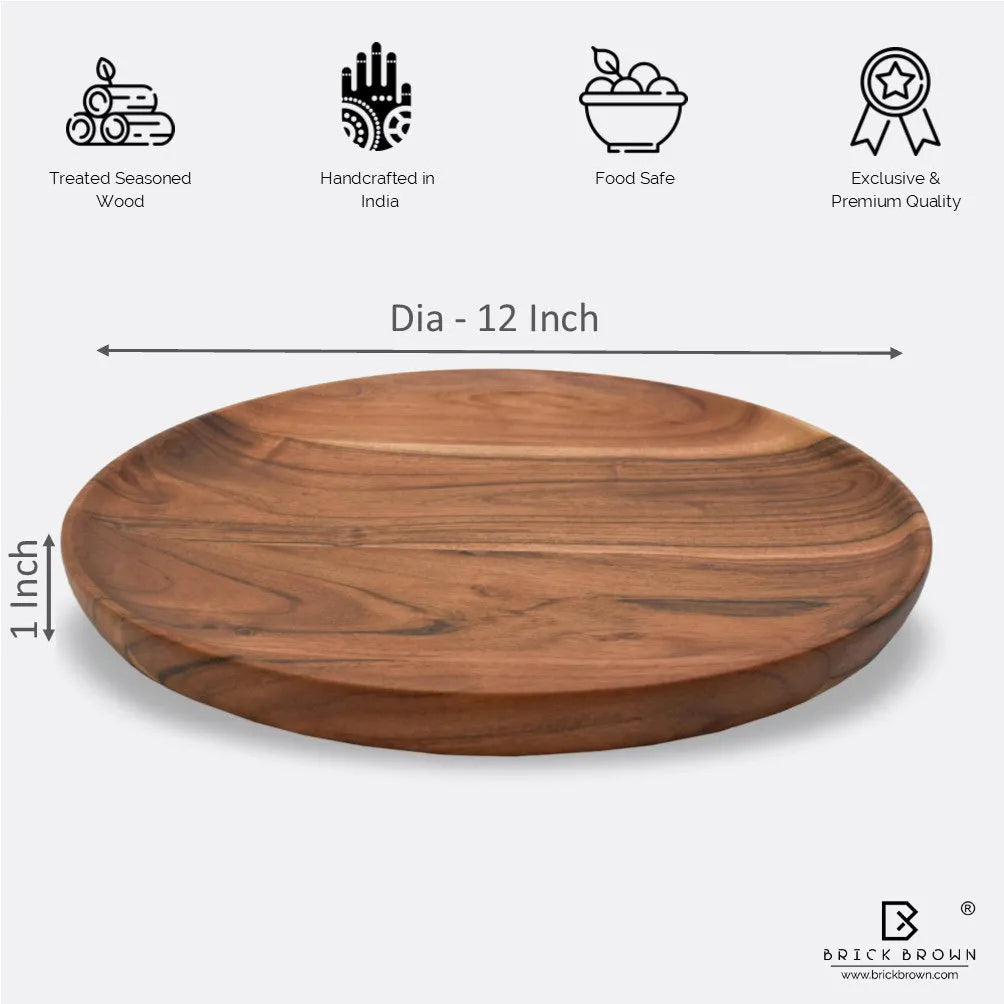 Retro Round Serving Tray