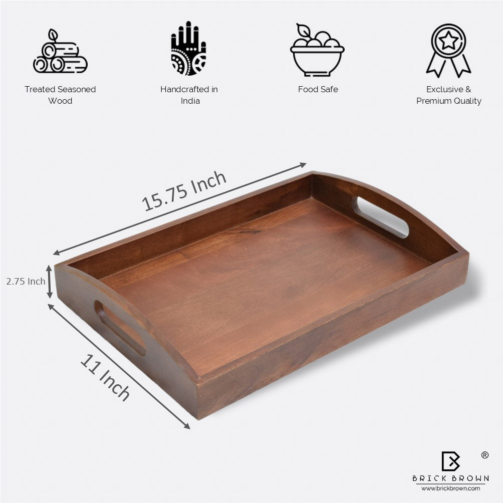 Classic Serving Tray from Mahogany Collection (Set of 2)
