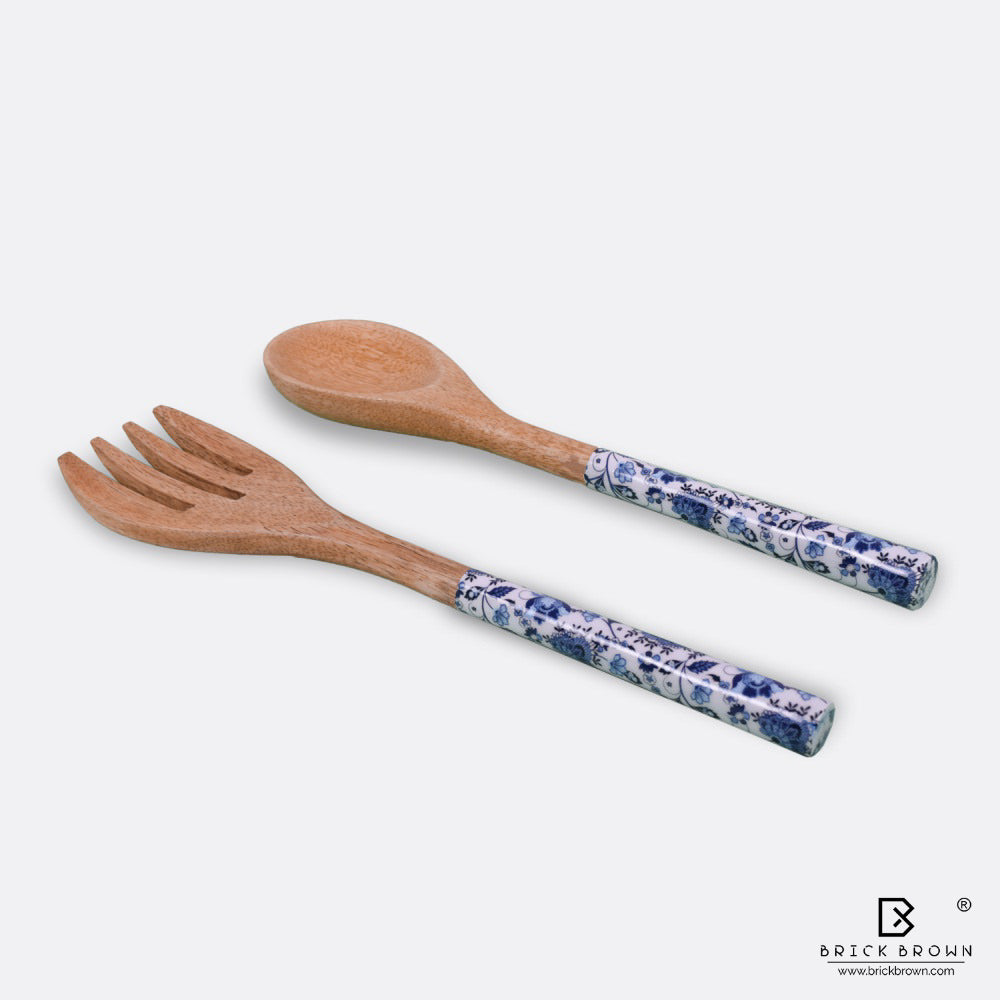 Floral Cutlery Set (Spoon and Fork)