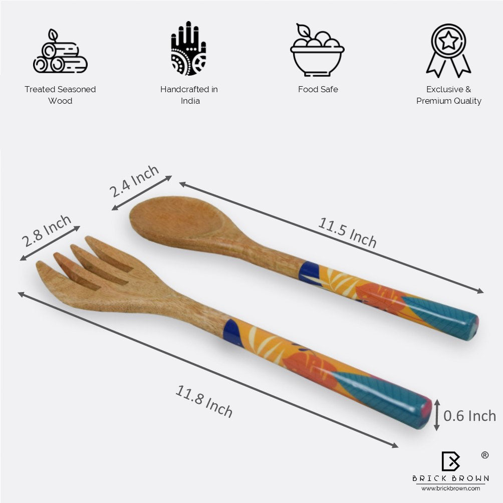 Tropical Cutlery Set (Spoon and Fork)