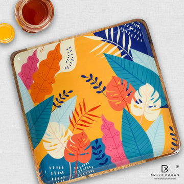 Tropical Square Serving Platter