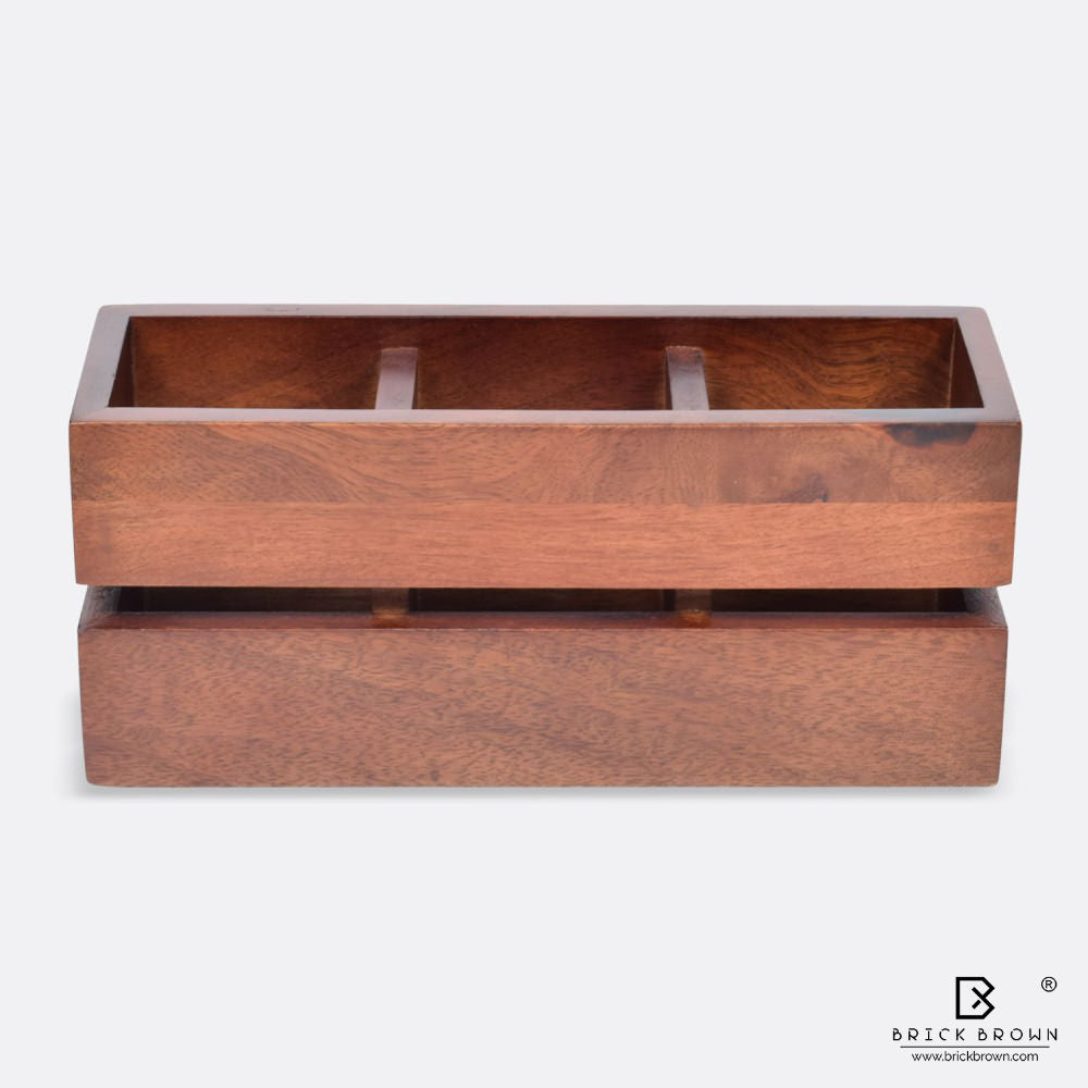 Cranny Cutlery Caddy/Holder from Mahogany Collection