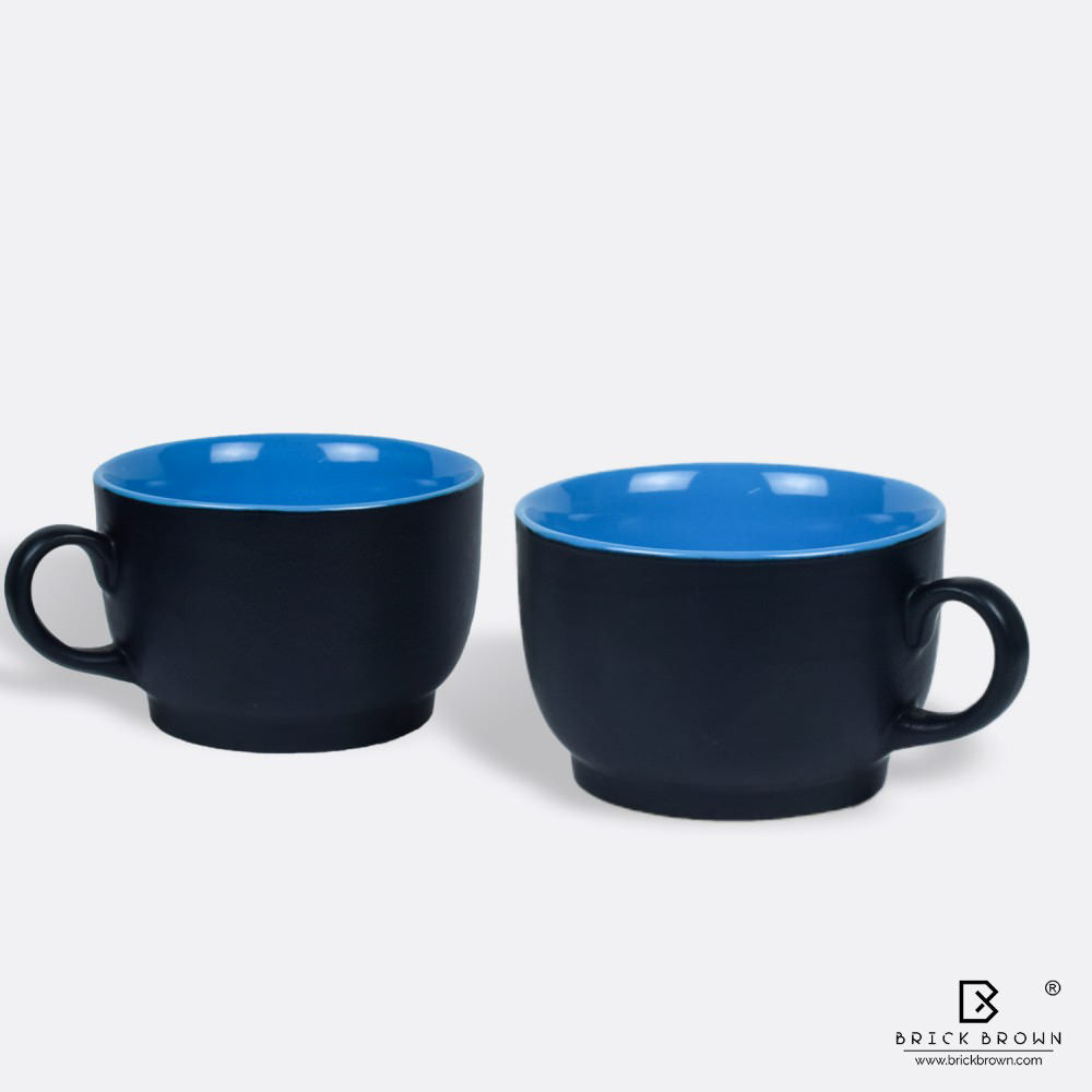 Black Coffee Mugs (Set of 2)