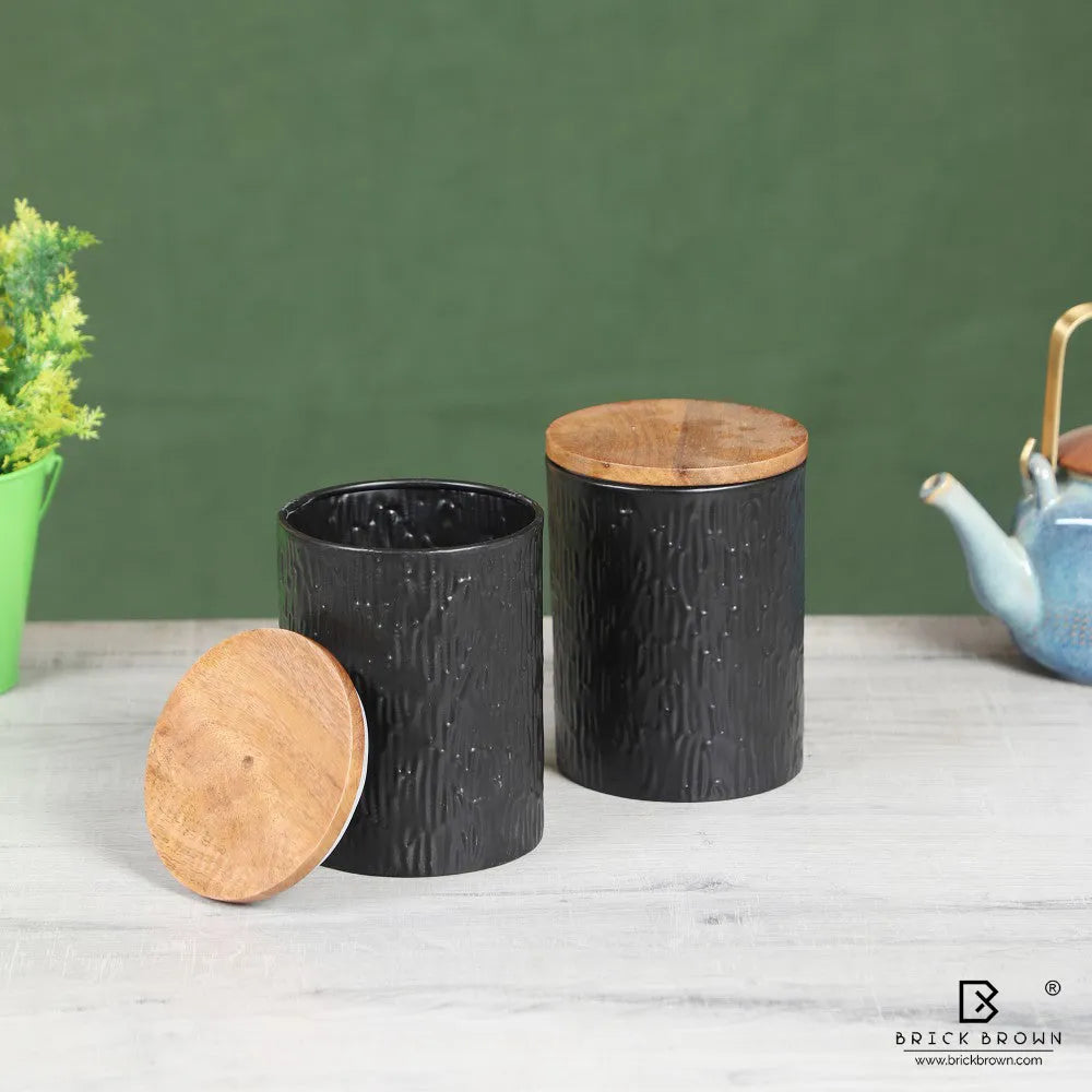 Tree Bark Canister (Set of 2)