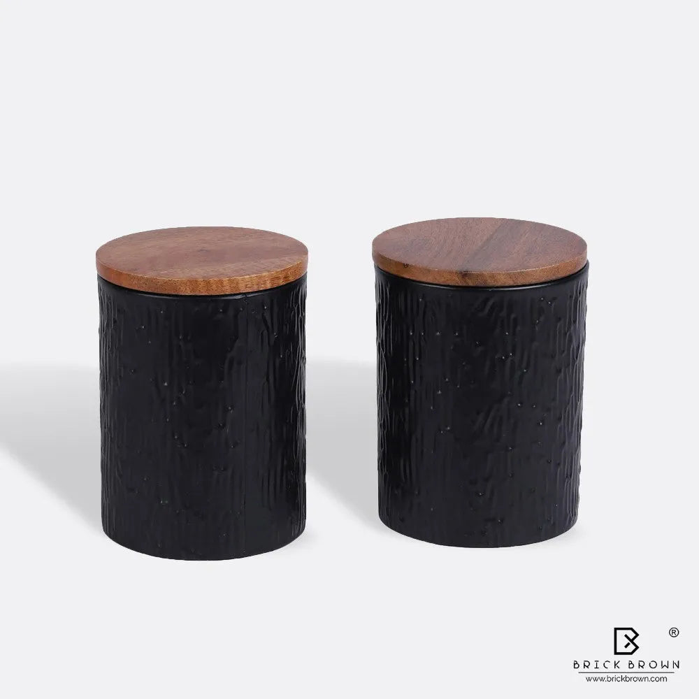 Tree Bark Canister (Set of 2)