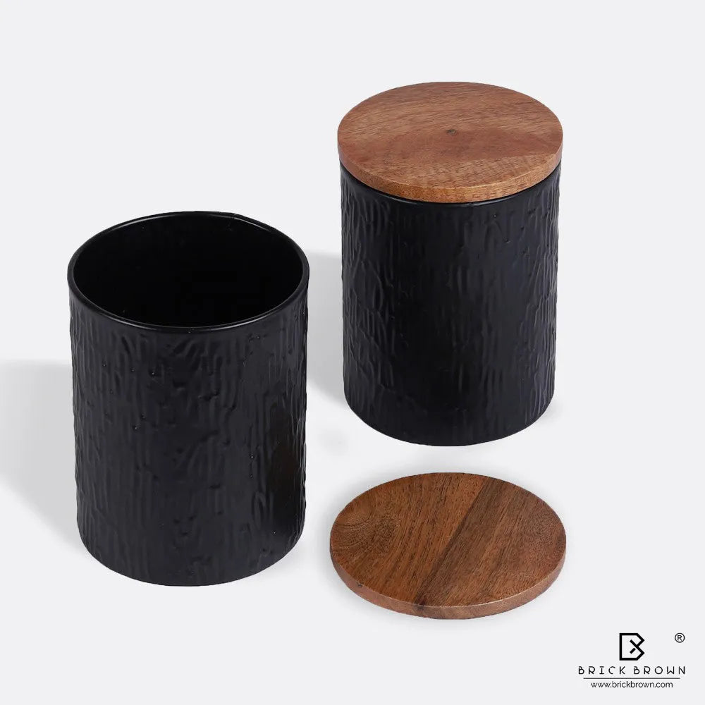 Tree Bark Canister (Set of 2)