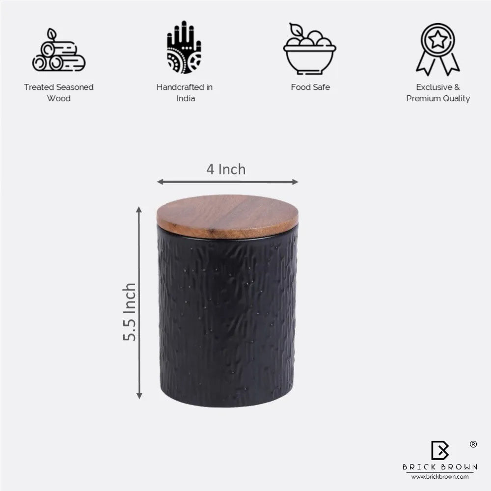 Tree Bark Canister (Set of 2)