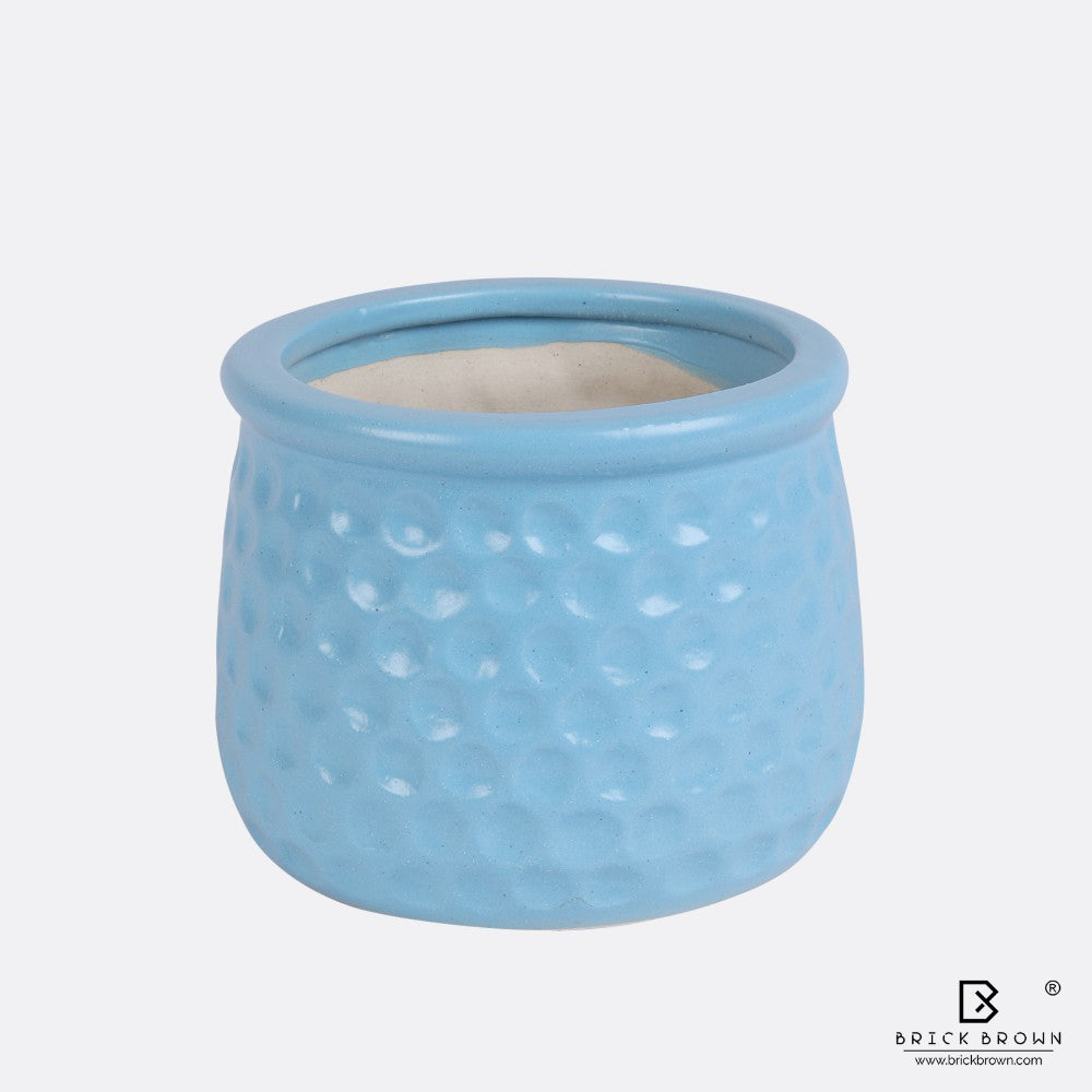 Honeycomb Pot in Blue