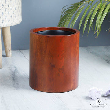 Curvy Wastebasket from Mahogany Collection