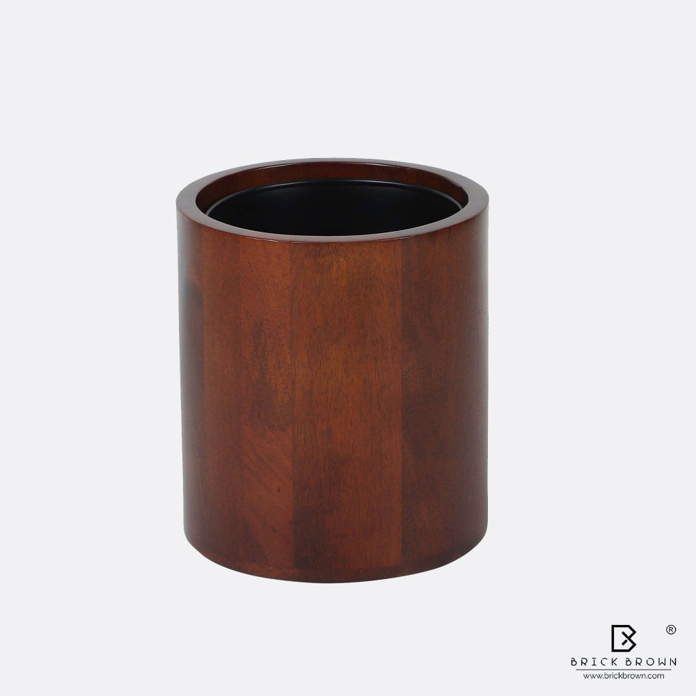 Curvy Wastebasket from Mahogany Collection
