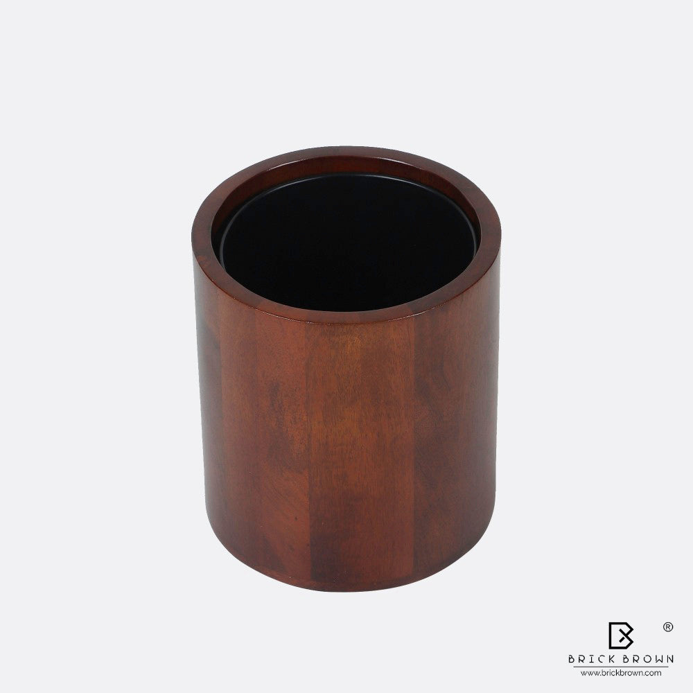 Curvy Wastebasket from Mahogany Collection