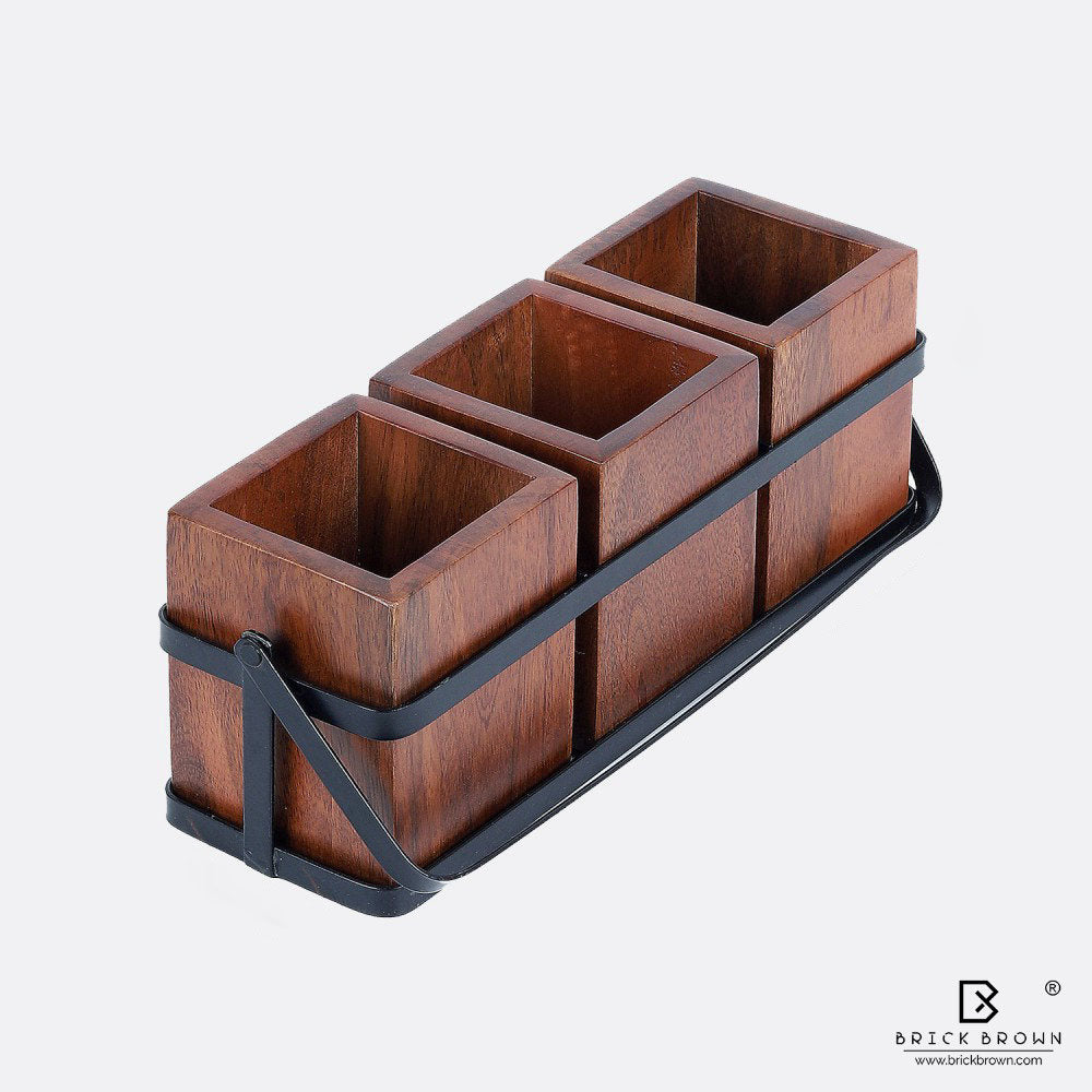 Hold Me Cutlery Holder/Caddy with Metal Stand