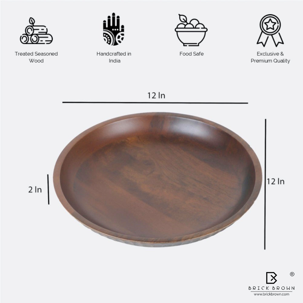 Carved Crust Flat Bowl