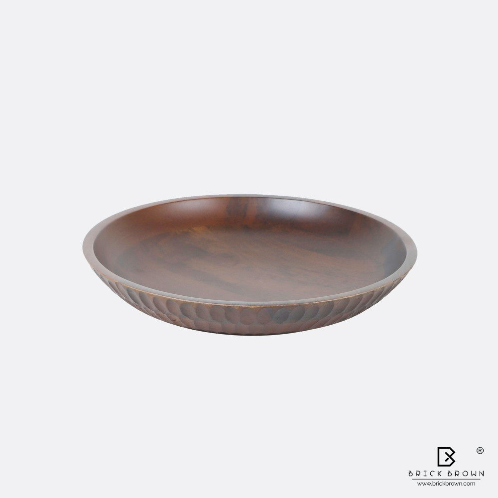 Carved Crust Flat Bowl
