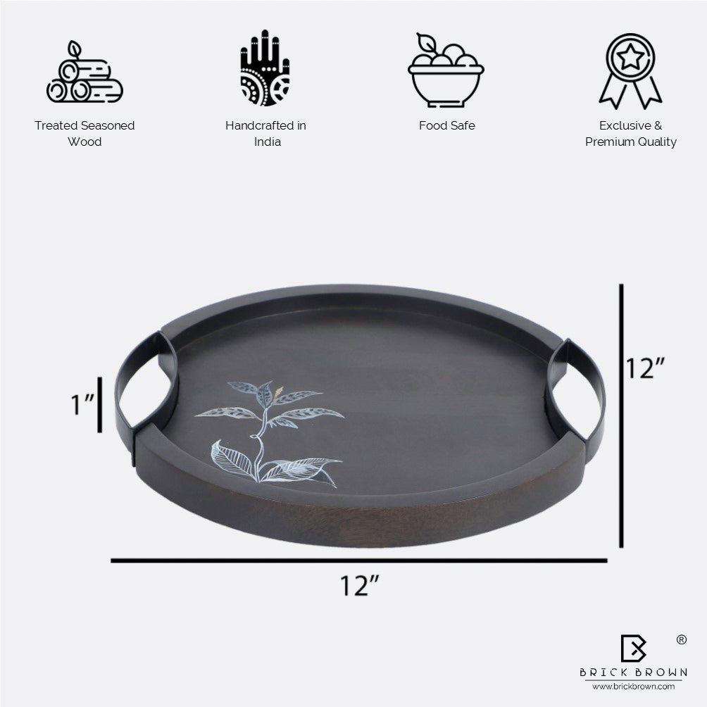 Serving Platter from Handpainted Arums Collection