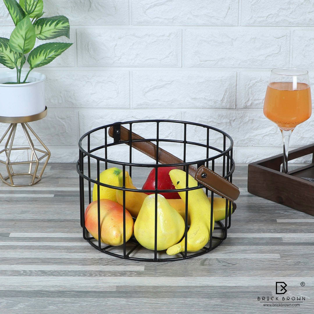 Hold Me Tight Fruit Basket with Vegan Handle