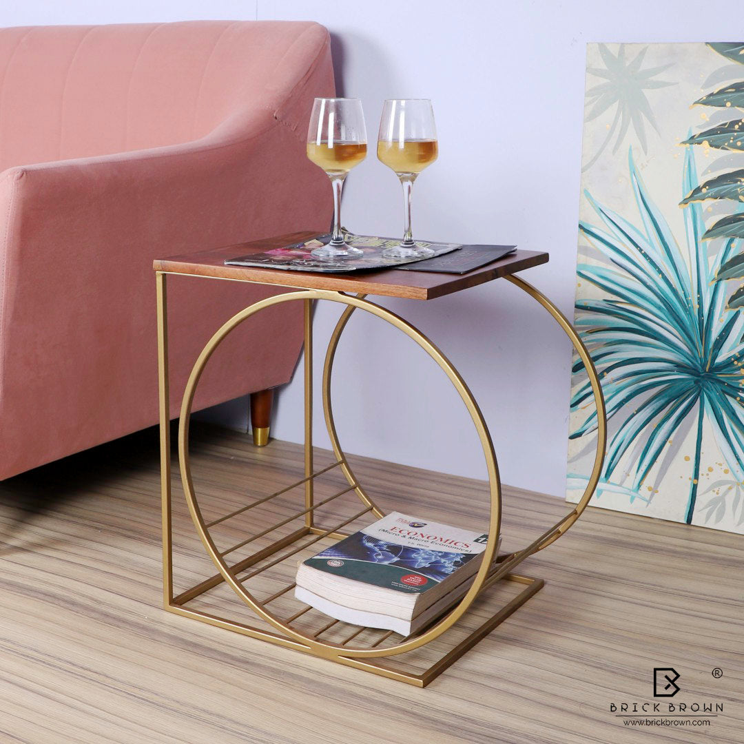 Running Wheel Accent Table