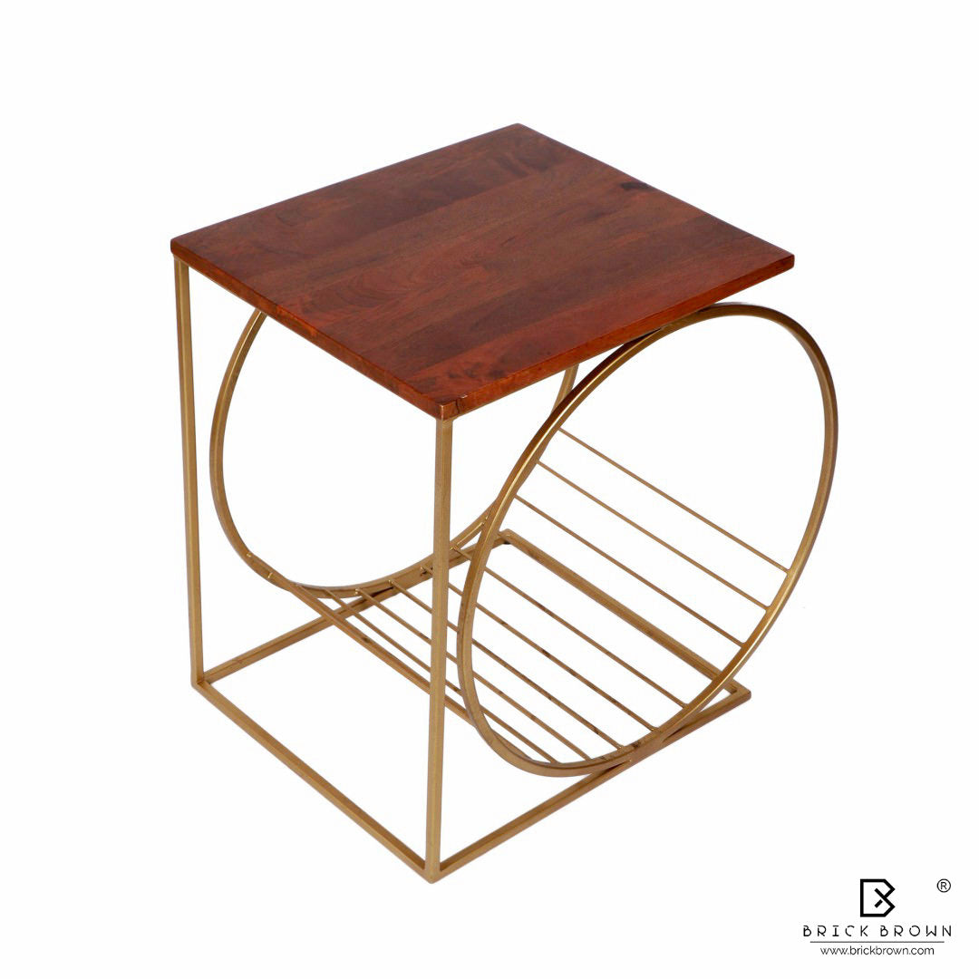 Running Wheel Accent Table